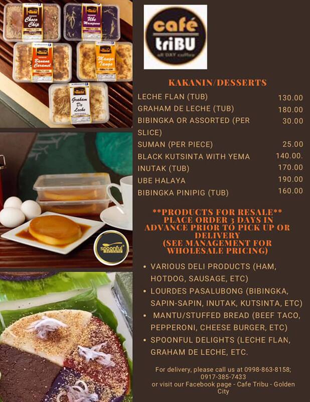 Carta de Cafe Tribu