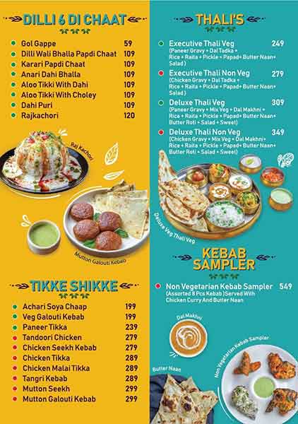 Menu at Street Foods by Punjab Grill, Neemrana