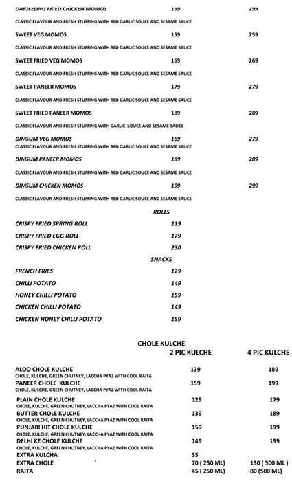 Neel Khant Pizza Point menu