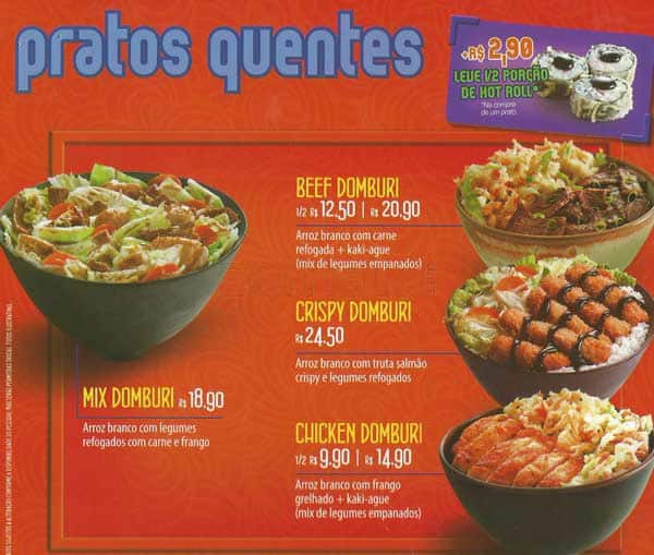 Gendai - Restaurante Japonês cardápio