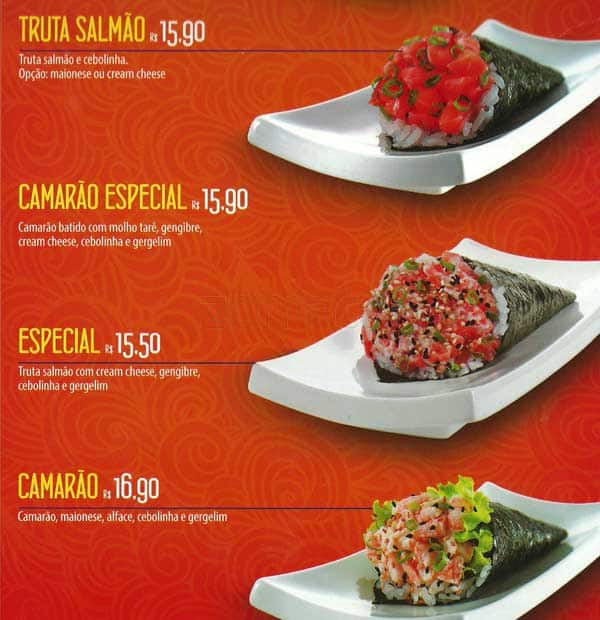 Gendai - Restaurante Japonês cardápio