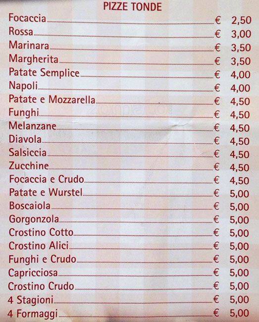 Menu di Barone Luca 