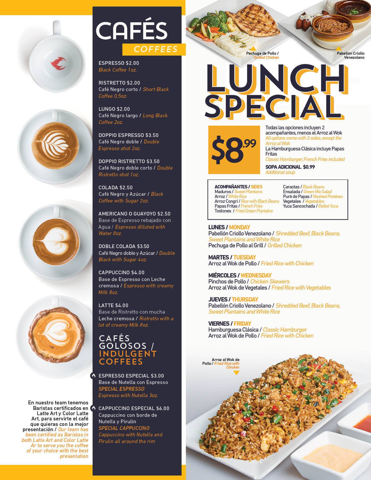 Menu at Bocas Grill Kendall restaurant, The Hammocks