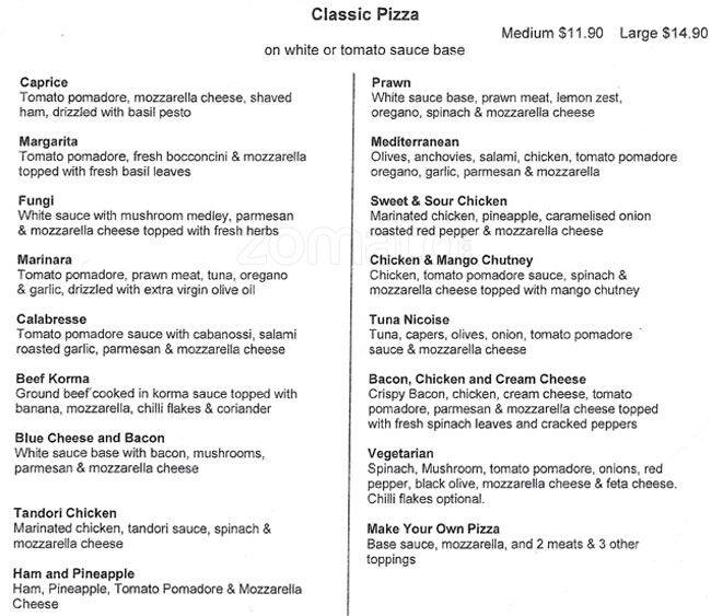 Dough Menu, Menu for Dough, Mairangi Bay, Auckland Menumania/Zomato