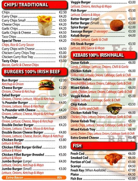 Giulio's Menu, Menu for Giulio's, Baldoyle, Dublin Zomato Ireland
