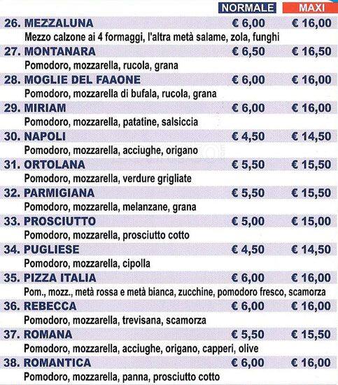 Menu di Sorriso 