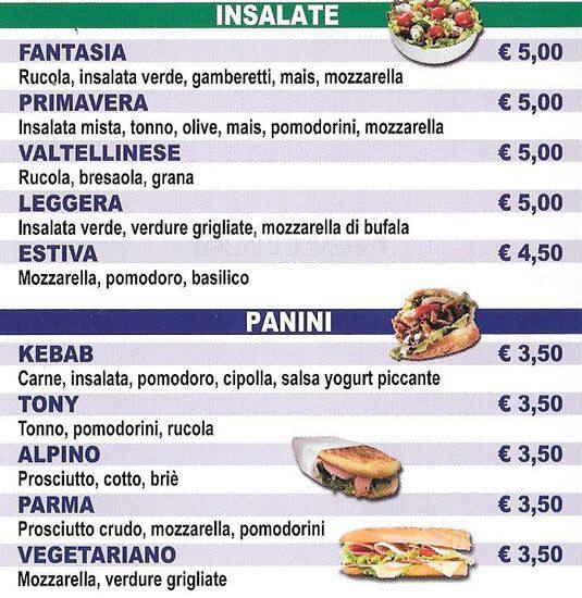 Menu di Sorriso 