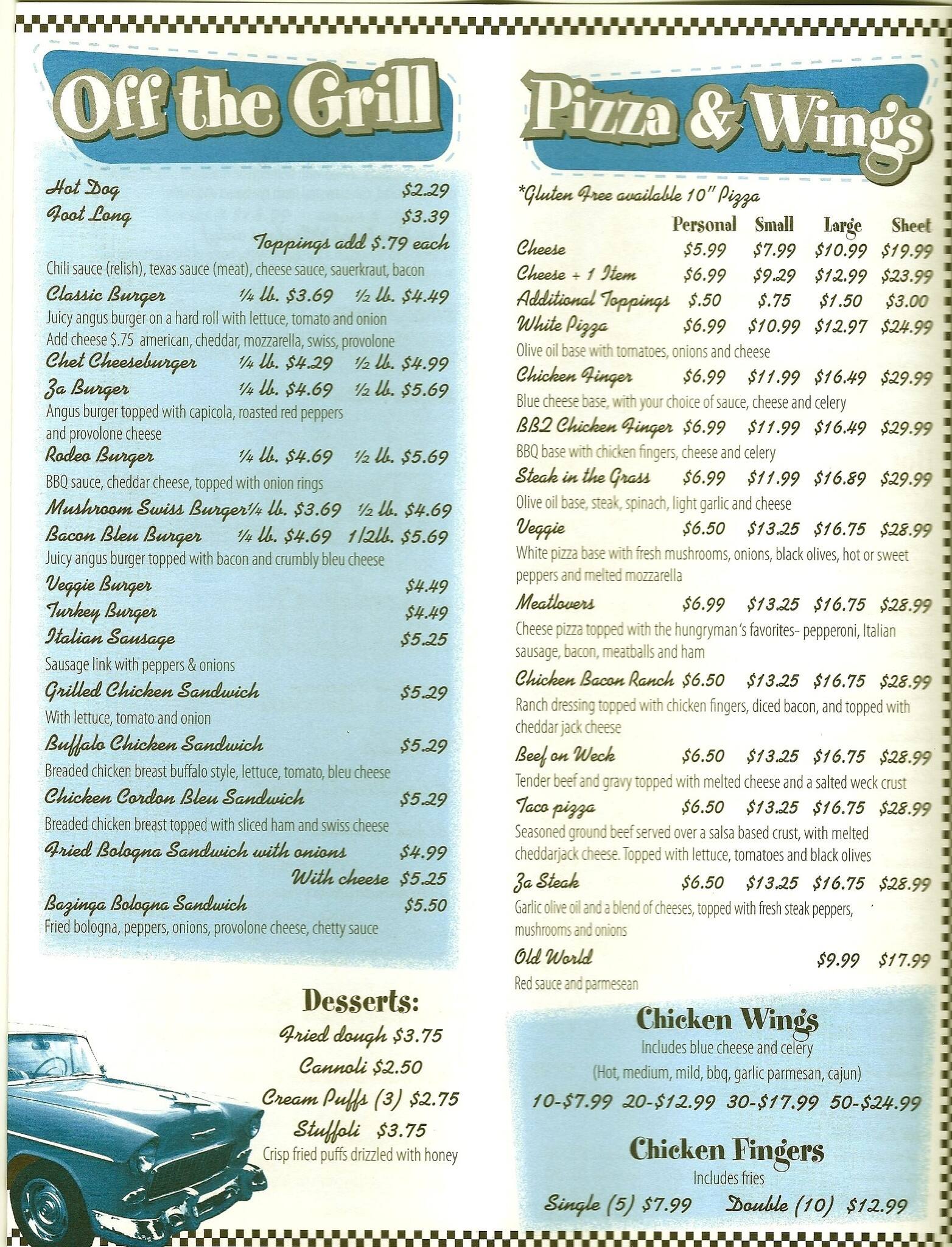 old tyme restaurant lynn ma menu