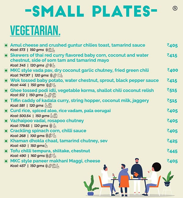 Menu of MKC Madras Kitchen Company, Velachery, Chennai