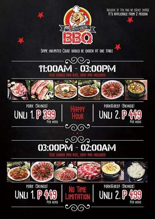 Menu At Samgyupsalamat Restaurant Quezon City F One Raffles Place Hot