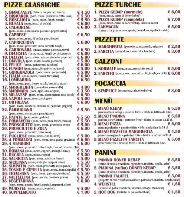 Menu di City Istanbul 