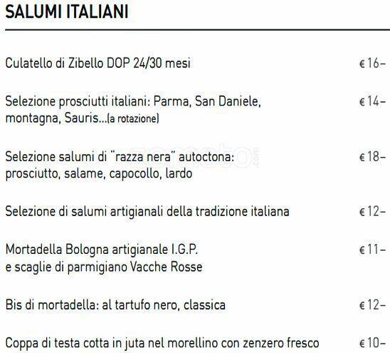 Menu di Romeo Chef & Baker, Prati 