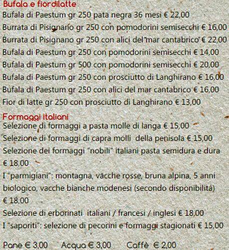 Menu di Romeo Chef & Baker, Prati 