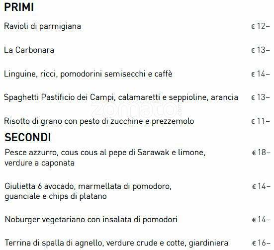 Menu di Romeo Chef & Baker, Prati 