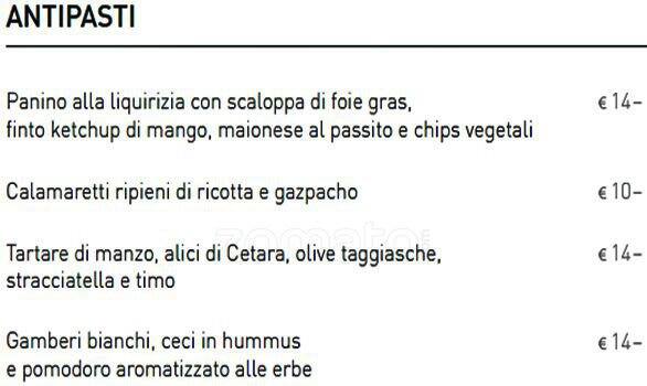 Menu di Romeo Chef & Baker, Prati 