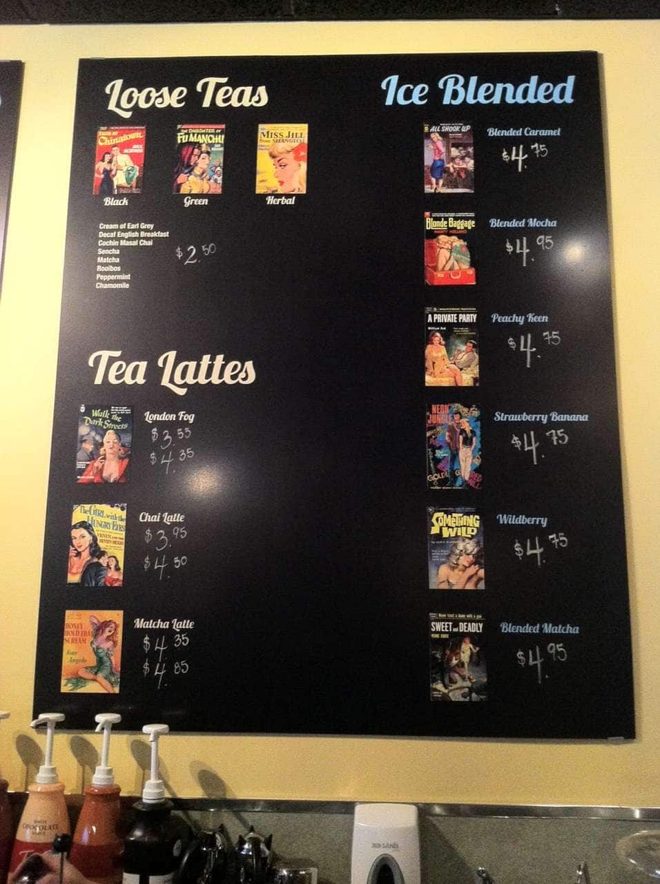 Pulp Fiction Coffee House Menu Urbanspoon/Zomato