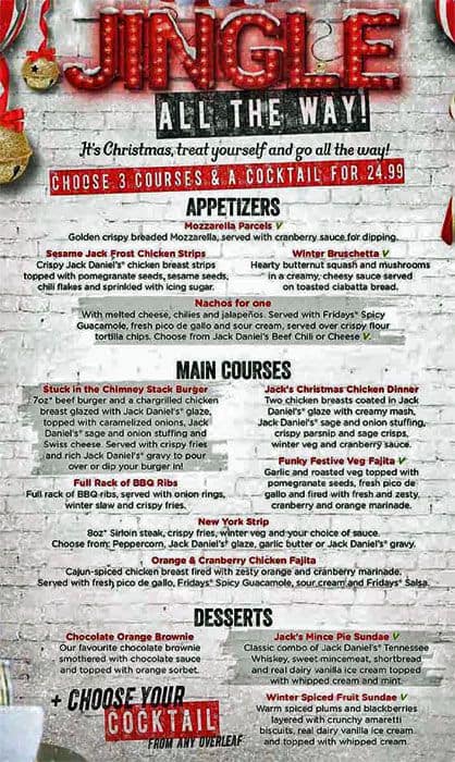 TGI Friday's Menu, Menu for TGI Friday's, New Town ...