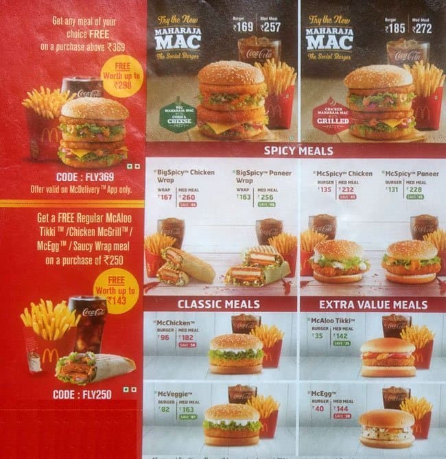 Mcdonalds menu prices malaysia