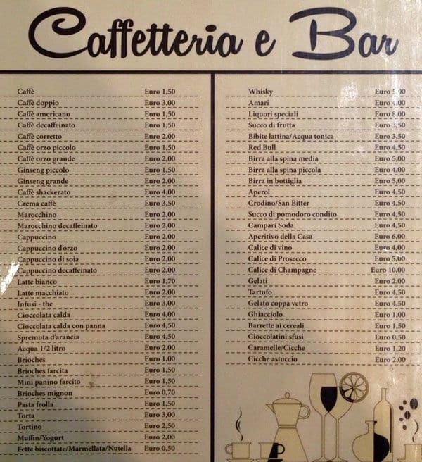 Menu di Mood Srl 
