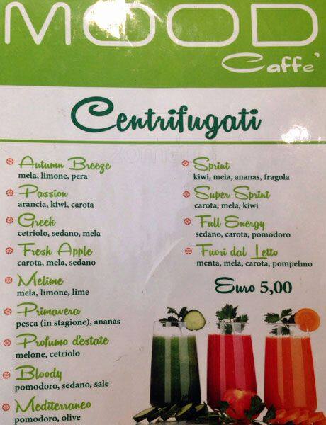 Menu di Mood Srl 
