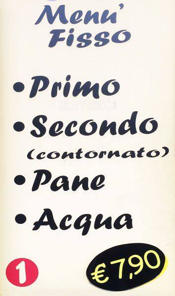 Menu di Arte e Caffè 