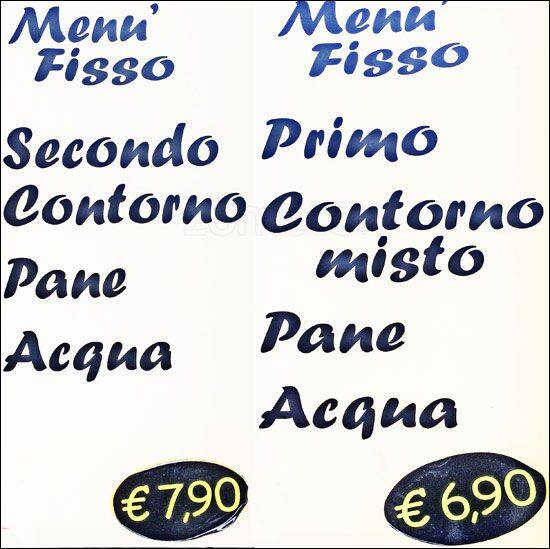 Menu di Arte e Caffè 