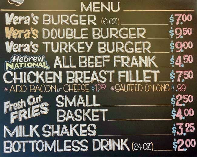 The Butchery / Vera's Burger Shack Menu Urbanspoon/Zomato