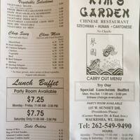 Kim S Garden Menu Menu For Kim S Garden Waukesha Milwaukee