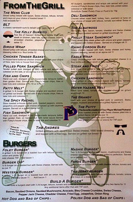 Menu at Foley's on the Green pub & bar, Lakewood, Lakewood Dr W
