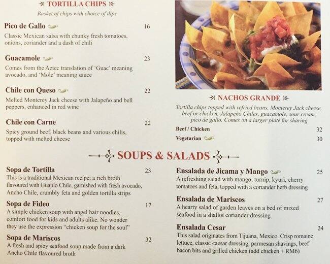 zona fresca menu