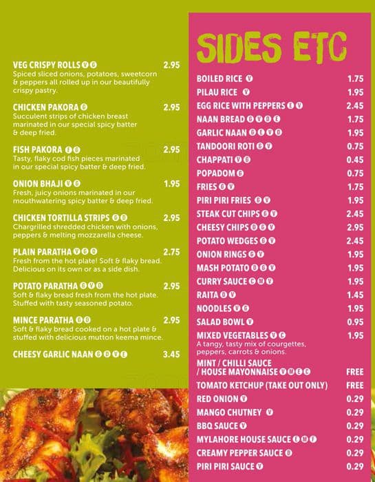 Menu at Lahore Village Restaurant, Birmingham, 204 Ladypool Rd.