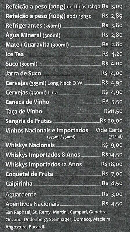 Restaurante Max Sabores cardápio