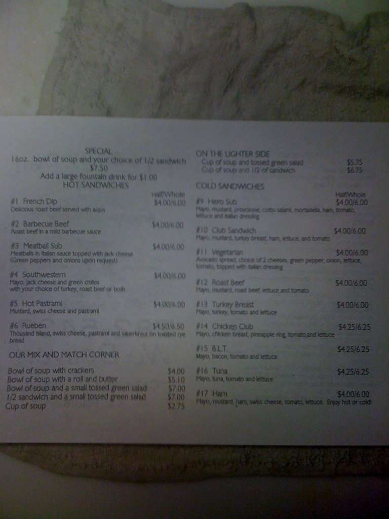 Full Belly Deli Menu, Menu for Full Belly Deli, Gardnerville