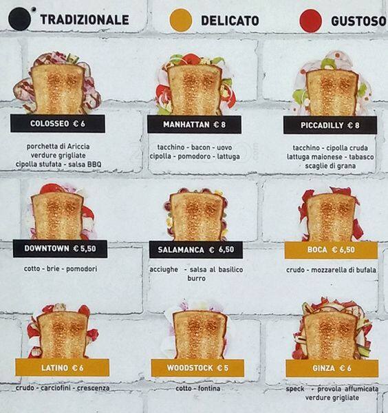 Menu di StreeTOAST 