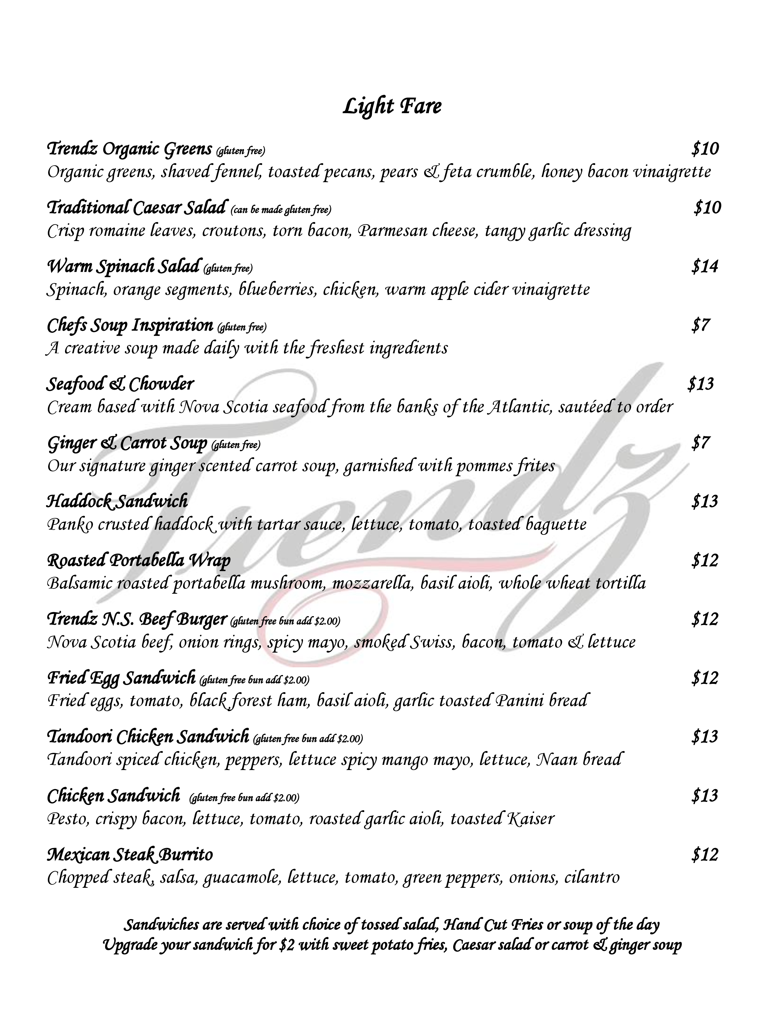 menu-at-trendz-gastro-pub-dartmouth