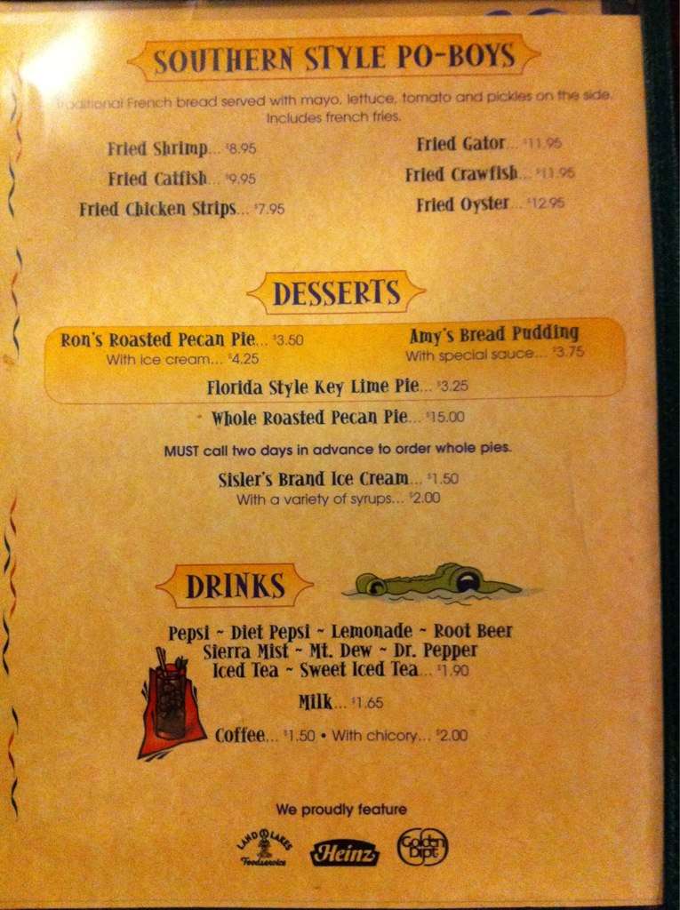 Menu at Cajun Connection restaurant, North Utica