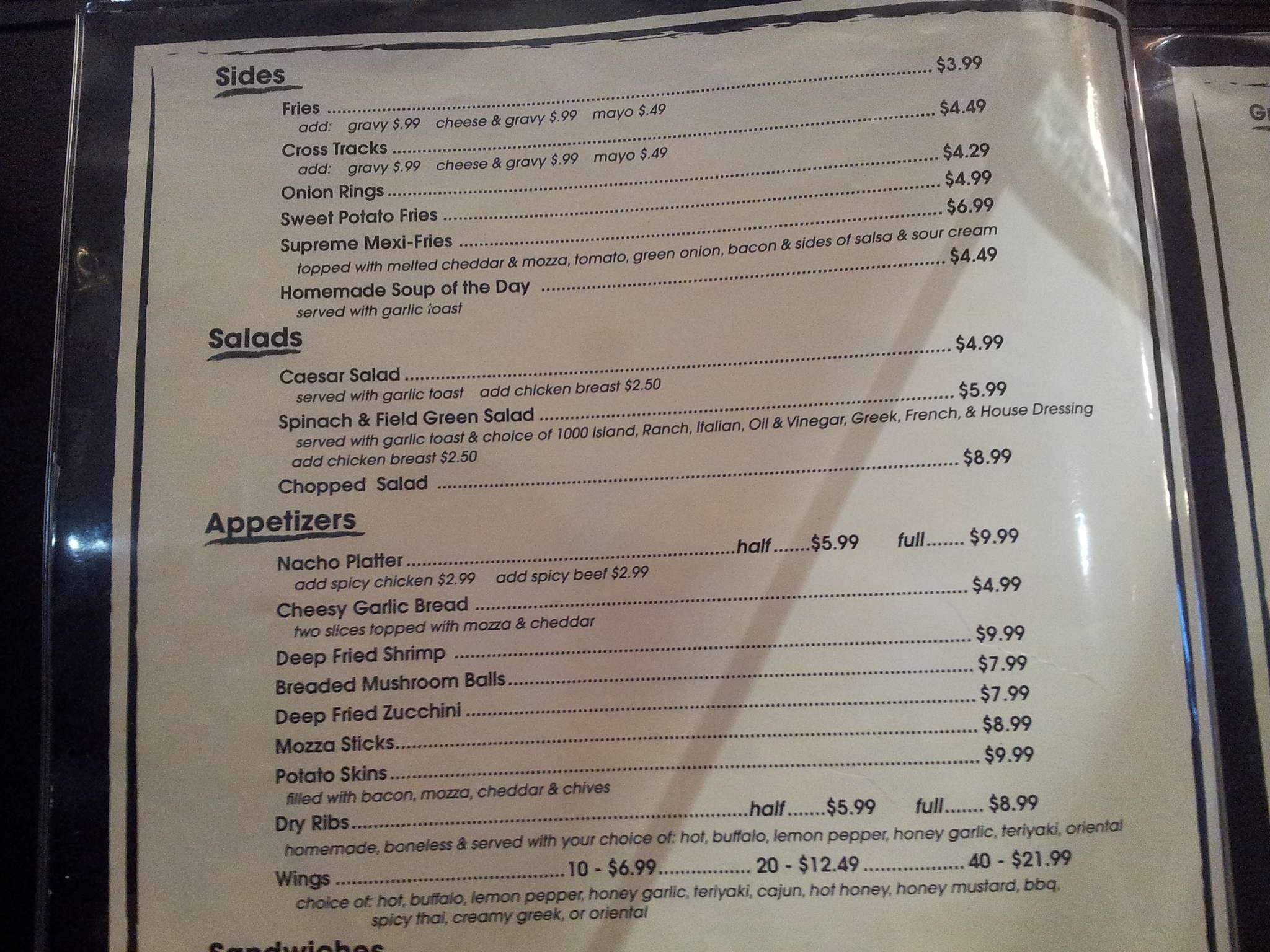 The Page Pub & Eatery Menu Urbanspoon/Zomato