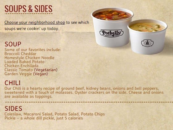 Potbelly Menu Menu For Potbelly Upper Kirby Houston