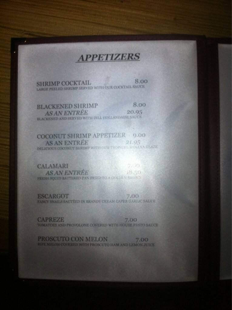 Pompano Grill Menu, Menu for Pompano Grill, Cocoa Beach, Melbourne