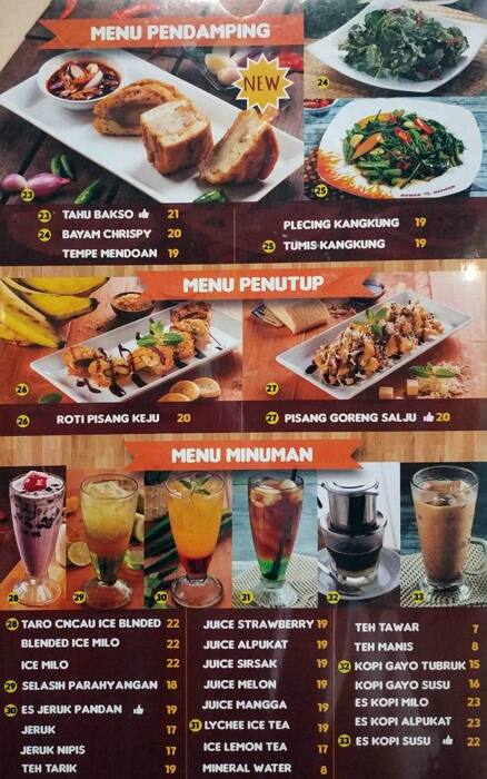 Bebek Dower Menu Menu For Bebek Dower Cibubur Jakarta