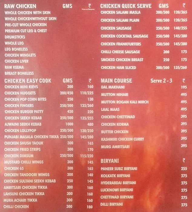 Republic of Chicken 3B2 menu