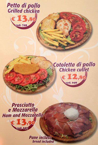 Menu di Bar Colosseo 