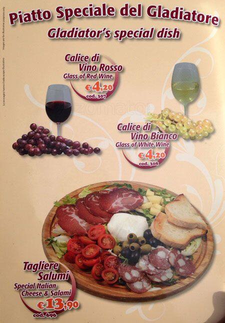 Menu di Bar Colosseo 