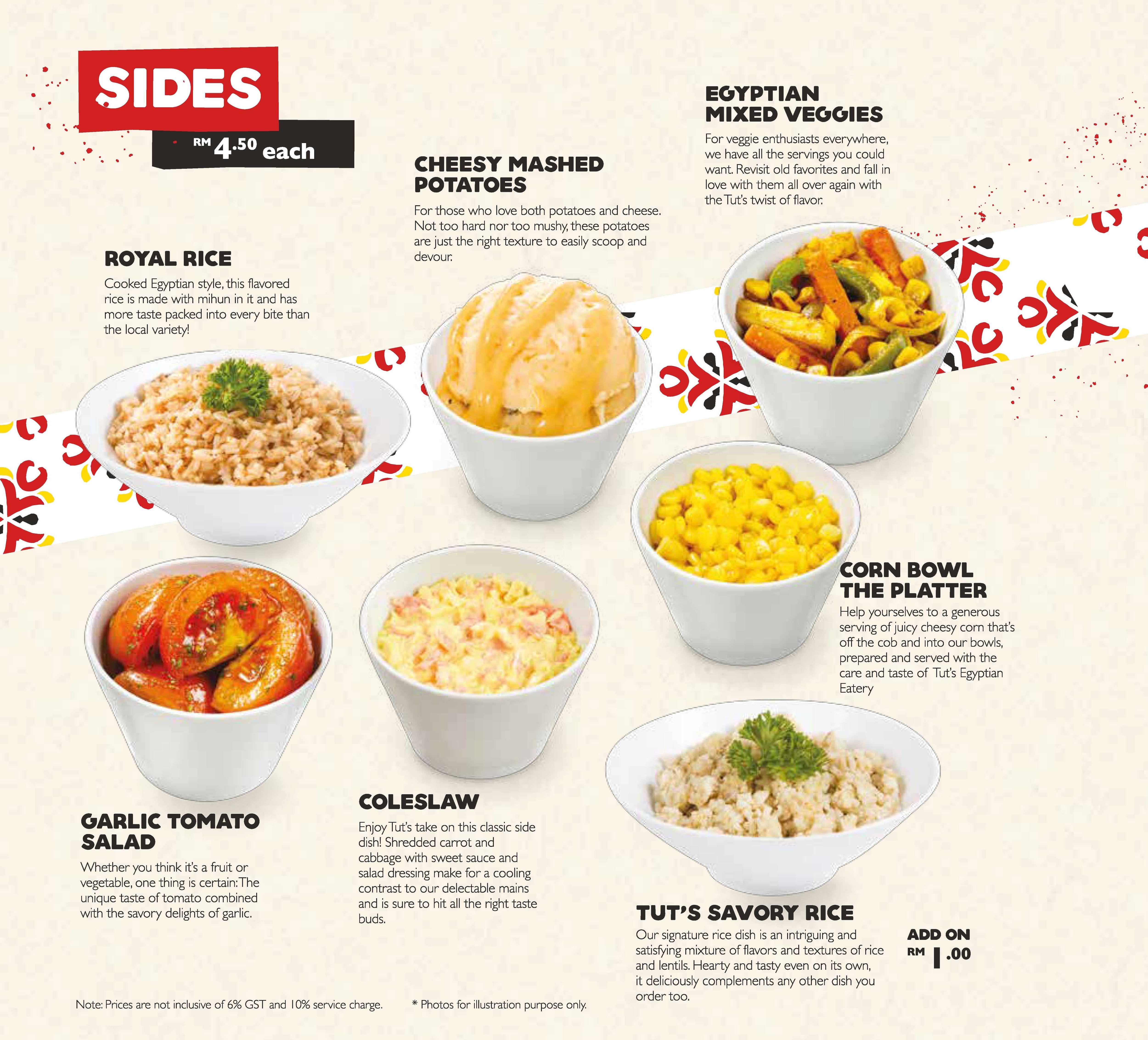 Tut S Egyptian Eatery Menu Menu For Tut S Egyptian Eatery Bandar Utama Selangor