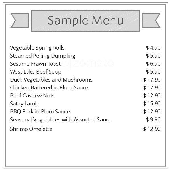 Lily's Chinese Kitchen Menu Urbanspoon/Zomato