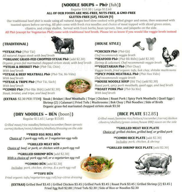 Black Pepper Pho Menu, Menu for Black Pepper Pho, Boulder, Boulder
