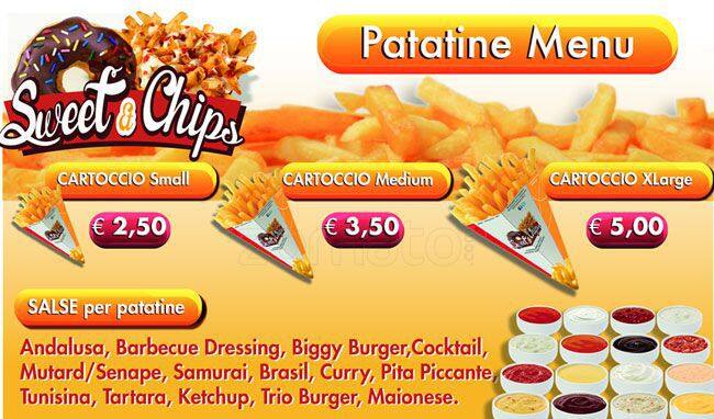 Menu di Sweet et Chips 