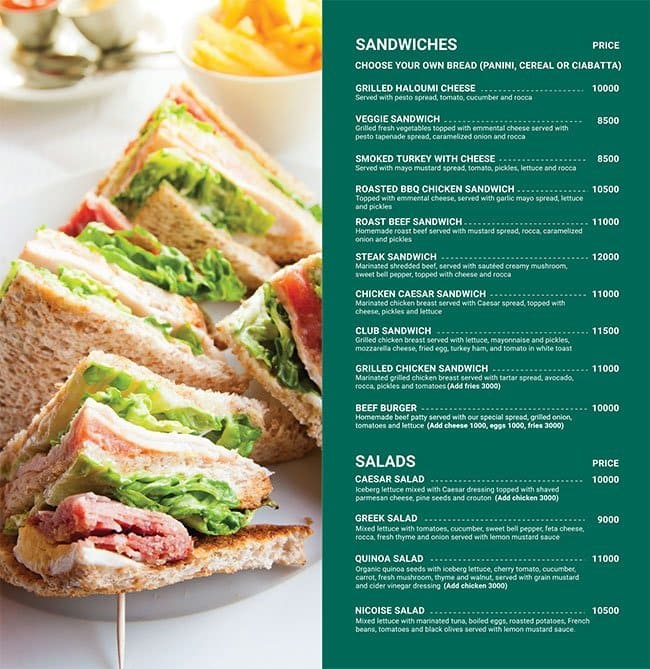 Rotana Cafe Express Menu, Menu for Rotana Cafe Express, Hamra, Beirut ...