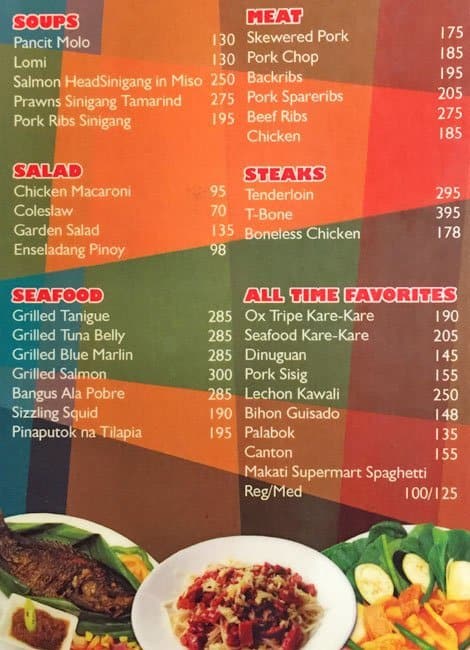 Sizzler Grill Cafe Menu, Menu for Sizzler Grill Cafe, Greenhills, San ...