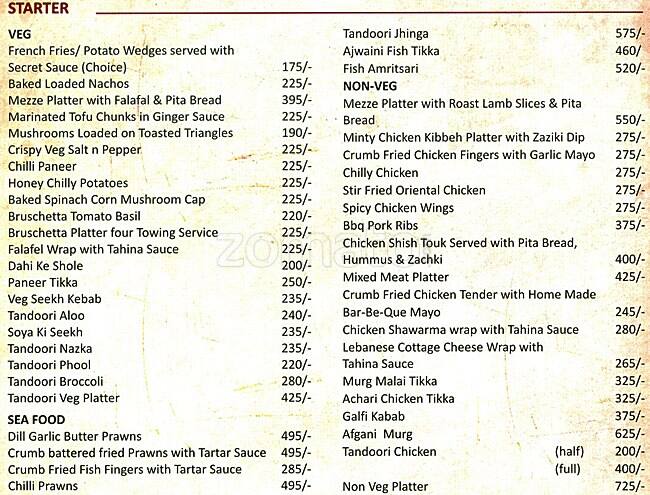 Revv Cafe Menu, Menu for Revv Cafe, Greater Kailash (GK) 1, New Delhi ...